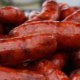 Andouille Sausage with barbecue sauce